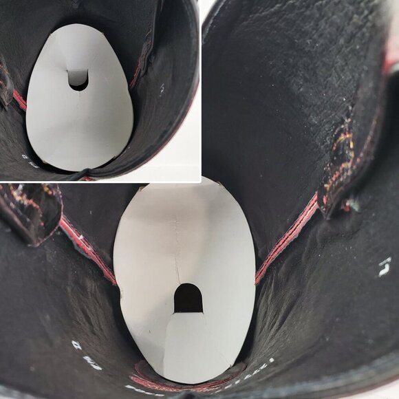 Nocona Boots Black Cherry Full Quill Ostrich Cowboy Barely Worn in Box Men 9.5 D - Picture 6 of 15